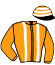 casaque portée par D' Andigne O. jockey du cheval de course DARK SECRET, information pmu ZETURF