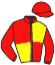 casaque portée par Demuro C. jockey du cheval de course MON FAVORI, information pmu ZETURF