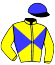 casaque portée par Loughnane Bil. jockey du cheval de course KYLE OF LOCHALSH, information pmu ZETURF