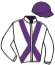 casaque portée par Trullier T. jockey du cheval de course STORIA DI ROMA, information pmu ZETURF