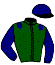 casaque portée par Pasquier S. jockey du cheval de course CENTORINA, information pmu ZETURF