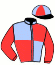 casaque portée par Ferre C. jockey du cheval de course GRIMOIRE DE SALSA (FR), information pmu ZETURF