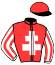 casaque portée par Lamaziere L. jockey du cheval de course FOLLE DE TOI (FR), information pmu ZETURF