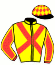 casaque portée par Ploquin P. Ph. jockey du cheval de course HYACINTO BELLO (FR), information pmu ZETURF