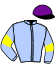 casaque portée par Gauvin M. jockey du cheval de course FLAVIO SENOVILLE (FR), information pmu ZETURF