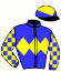 casaque portée par Besnier H. jockey du cheval de course SEHMARA, information pmu ZETURF