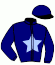 casaque portée par Fossard Mlle E. jockey du cheval de course GUITAR HERO, information pmu ZETURF