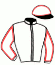 casaque portée par Verriere L. jockey du cheval de course KOQUINE MARBOULA, information pmu ZETURF