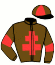 casaque portée par Beaufils Ernault Mme D. jockey du cheval de course HALLOWEEN (FR), information pmu ZETURF