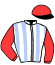 casaque portée par Deslandes B. jockey du cheval de course GAMELY (FR), information pmu ZETURF