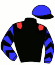 casaque portée par Piton Lou. jockey du cheval de course HOP D'OCCAGNES, information pmu ZETURF