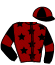 casaque portée par Roussel Ale. jockey du cheval de course JIXY, information pmu ZETURF