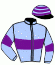 casaque portée par Nomis L. jockey du cheval de course FAQUIN DU HOULEY, information pmu ZETURF
