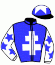 casaque portée par Grosbois Chr. jockey du cheval de course IZGOR DE VIETTE, information pmu ZETURF casaque portée par Grosbois Chr. jockey du cheval de course IZGOR DE VIETTE, information pmu ZETURF