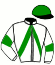 casaque portée par Boutet Ch. jockey du cheval de course L'ALPHA TUILERIE, information pmu ZETURF