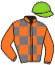 casaque portée par Rochard B. jockey du cheval de course LOUPIOT JACTA, information pmu ZETURF