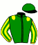 casaque portée par Rochard B. jockey du cheval de course KAID BOURGEOIS, information pmu ZETURF