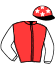 casaque portée par Beauvais E. jockey du cheval de course IRIS COURTOISE, information pmu ZETURF