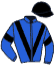 casaque portée par Pacha N. jockey du cheval de course GANYMEDE DE DUSSAC, information pmu ZETURF