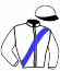 casaque portée par Collette A. jockey du cheval de course GUESS FOUTEAU, information pmu ZETURF