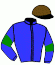 casaque portée par Journiac H. jockey du cheval de course DARK ZEL, information pmu ZETURF casaque portée par Journiac H. jockey du cheval de course DARK ZEL, information pmu ZETURF