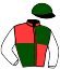 casaque portée par Seguy V. jockey du cheval de course CNICHT, information pmu ZETURF