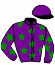 casaque portée par Cuoq J. jockey du cheval de course HOLLY SPORT, information pmu ZETURF