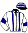casaque portée par Sorel J. Ch. jockey du cheval de course HOLLYWOOD STREET (FR), information pmu ZETURF