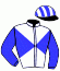 casaque portée par Millet G. jockey du cheval de course ITALO, information pmu ZETURF