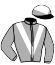 casaque portée par Hardouin E. jockey du cheval de course VHARQAM, information pmu ZETURF