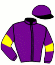 casaque portée par Mekouche Mlle A. jockey du cheval de course FACINATRICE, information pmu ZETURF