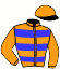 casaque portée par Grandin M. jockey du cheval de course LAVENDIN, information pmu ZETURF