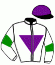 casaque portée par Veron F. jockey du cheval de course MARIUS CHOP, information pmu ZETURF