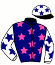 casaque portée par Cingland S. jockey du cheval de course KING DE BASSIERE, information pmu ZETURF