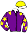 casaque portée par Hanquier M. jockey du cheval de course KARER DAS, information pmu ZETURF casaque portée par Hanquier M. jockey du cheval de course KARER DAS, information pmu ZETURF