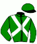 casaque portée par Androuin M. jockey du cheval de course BOROVSK, information pmu ZETURF