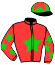 casaque portée par Androuin M. jockey du cheval de course CASKIOLA DE PAIX, information pmu ZETURF
