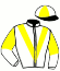 casaque portée par Laurent S. jockey du cheval de course RUNNING RAINDROP (FR), information pmu ZETURF