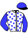 casaque portée par Duperche A. jockey du cheval de course GENERAL MARCEAUX (FR), information pmu ZETURF