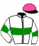 casaque portée par Justum M. jockey du cheval de course KAMSSIO, information pmu ZETURF