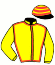 casaque portée par Claudic B. jockey du cheval de course HOPLA D'ACE (AQ), information pmu ZETURF