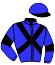 casaque portée par Verhestraeten E. jockey du cheval de course SILIA, information pmu ZETURF