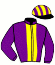 casaque portée par Beaurain T. jockey du cheval de course REINAMENOR BASC, information pmu ZETURF