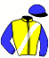 casaque portée par Pietsch A. jockey du cheval de course MAAVAH, information pmu ZETURF