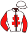 casaque portée par Labaisse E. jockey du cheval de course IMPERIUM, information pmu ZETURF