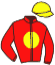 casaque portée par Kratochvil J. jockey du cheval de course NARUTO, information pmu ZETURF