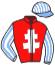 casaque portée par Verva M. jockey du cheval de course JAY ZEE SAUTREUIL, information pmu ZETURF