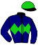 casaque portée par Journiac H. jockey du cheval de course FILE INDIENNE, information pmu ZETURF