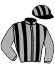 casaque portée par Santiago Mlle D. jockey du cheval de course THUNDERHEART, information pmu ZETURF