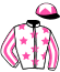 casaque portée par Bazire P. jockey du cheval de course OCEAN DIAMOND, information pmu ZETURF